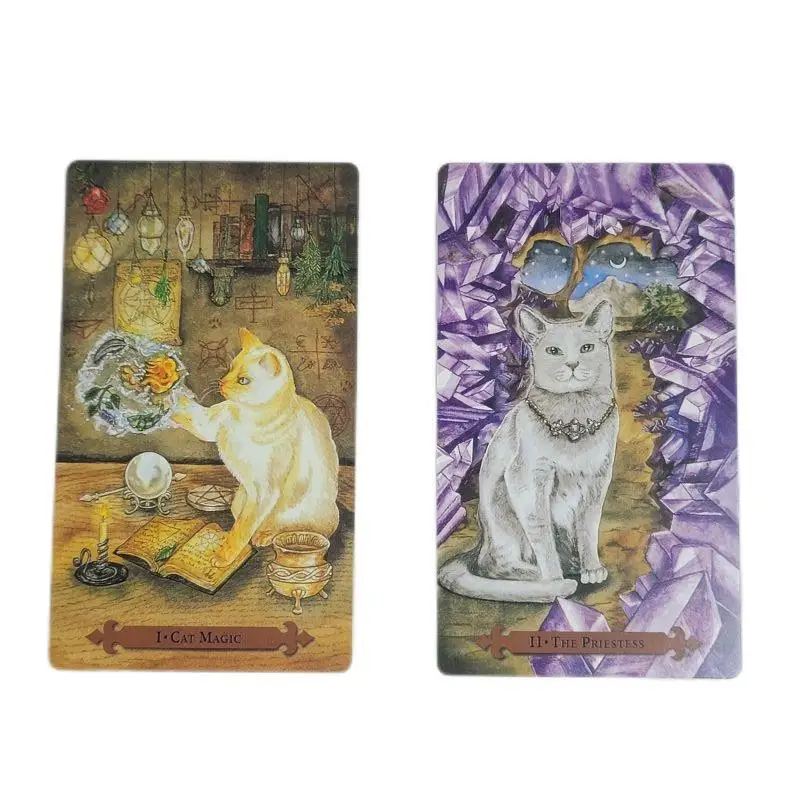 Amazon.co.jp: Mystical Cats Tarot [Special Box Included] [Tarot Divination Instructions Included] : Toys & Games